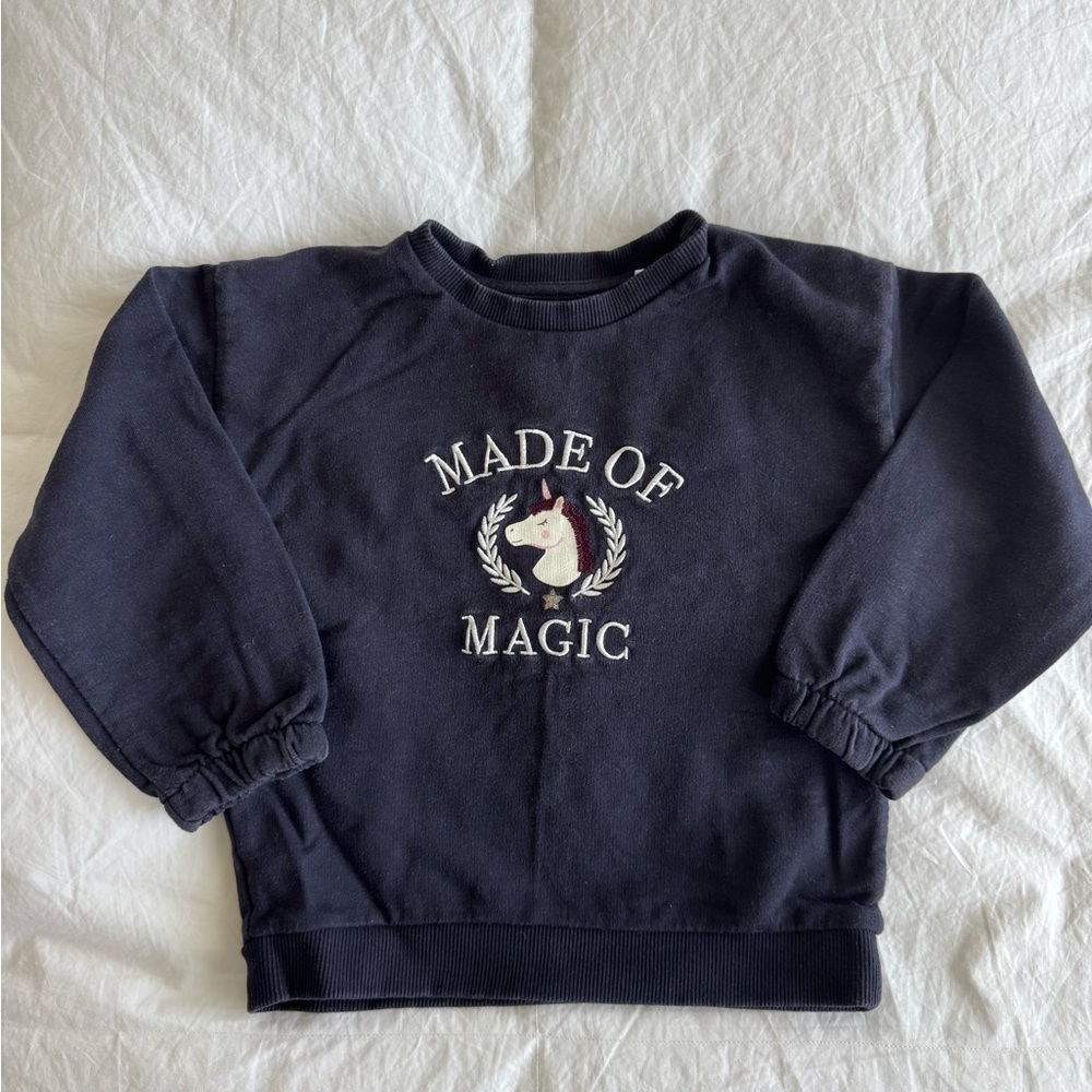 🛎️ Clearance MNG Girls Sweatshirt Color Dark Navy Size 4-5 Years